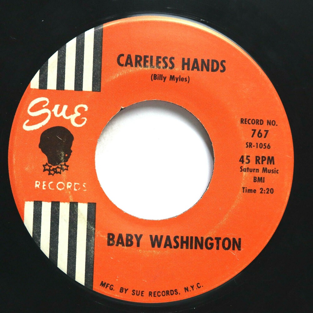 BABY WASHINGTON - HANDFUL OF MEMORIES/ CARELESS HANDS - SOUL 45